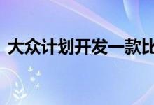 大众计划开发一款比Polo更便宜的电动汽车