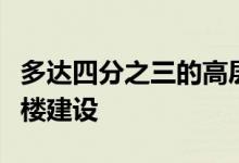 多达四分之三的高层建筑主导着亚洲的摩天大楼建设