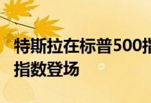 特斯拉在标普500指数之前确立了反弹 P 500指数登场