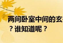 两间卧室中间的玄关最窄 房间的玄关是什么？谁知道呢？