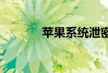 苹果系统泄密 来自iOS源代码