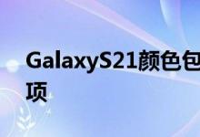 GalaxyS21颜色包括一些有问题的自定义选项