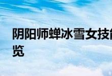 阴阳师蝉冰雪女技能介绍 SP蝉冰雪女技能一览