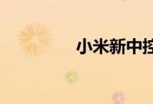 小米新中控为什么不显示