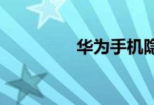 华为手机隐藏功能在哪里