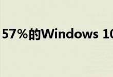 57％的Windows 10 PC使用May 2019更新