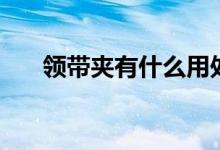 领带夹有什么用处（如何选戴领带夹）