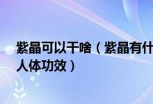 紫晶可以干啥（紫晶有什么功效作用  佩戴紫晶保健_养生_人体功效）