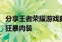 分享王者荣耀游戏典韦英雄最强半肉出装以及狂暴肉装