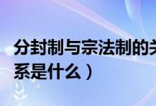 分封制与宗法制的关系（分封制与宗法制的关系是什么）