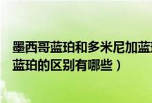 墨西哥蓝珀和多米尼加蓝珀的价值（多米尼加蓝珀和墨西哥蓝珀的区别有哪些）