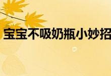 宝宝不吸奶瓶小妙招（宝宝不吸奶瓶怎么办）