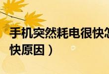 手机突然耗电很快怎么回事（手机突然耗电很快原因）