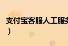 支付宝客服人工服务图（支付宝客服人工服务）