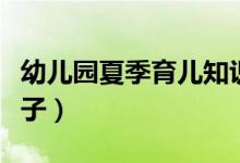 幼儿园夏季育儿知识（夏季在幼儿园怎么带孩子）