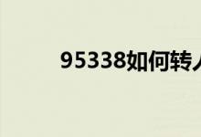 95338如何转人工服务（95338）