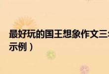 最好玩的国王想象作文三年级（有关最好玩的国王想象作文示例）