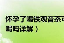 怀孕了喝铁观音茶可以吗（铁观音茶孕妇可以喝吗详解）