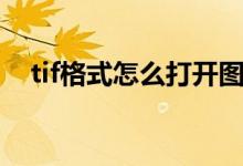 tif格式怎么打开图层（tif格式怎么打开）