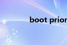 boot priority（boot ini）