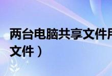 两台电脑共享文件用什么软件（两台电脑共享文件）