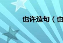 也许造句（也许可以怎么造句）