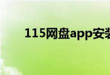 115网盘app安装包（115网盘搜索）