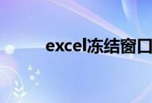 excel冻结窗口（excel冻结窗口）