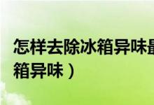 怎样去除冰箱异味最有效的方法（怎样去除冰箱异味）