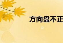方向盘不正（方向盘不正）