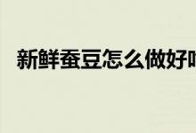 新鲜蚕豆怎么做好吃（好吃新鲜蚕豆做法）