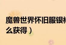 魔兽世界怀旧服银棒哪里买（魔兽世界银棒怎么获得）