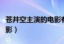 苍井空主演的电影有哪些（苍井空演过什么电影）