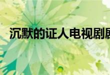 沉默的证人电视剧剧情（该剧演绎了什么）