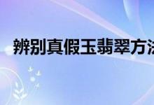 辨别真假玉翡翠方法（如何辨别玉的真假）