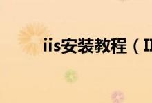 iis安装教程（IIS怎样安装与配置）