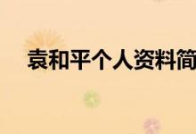 袁和平个人资料简介（袁和平是哪里人）