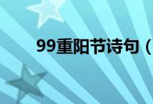 99重阳节诗句（重阳节诗句有哪些）