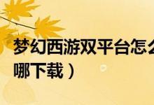 梦幻西游双平台怎么下载（梦幻西游双平台在哪下载）