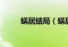 蜗居结局（蜗居大结局剧情介绍）
