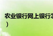 农业银行网上银行怎么登录（有四个登录步骤）