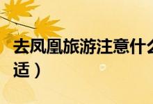 去凤凰旅游注意什么（去凤凰旅游什么季节合适）