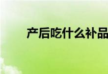产后吃什么补品（产后吃哪些补品）