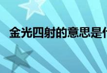 金光四射的意思是什么（金光四射的意思）