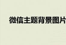微信主题背景图片教程（微信主题背景）