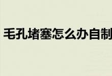毛孔堵塞怎么办自制面膜（毛孔堵塞怎么办）