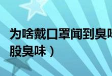 为啥戴口罩闻到臭味（为啥戴口罩总能闻到一股臭味）