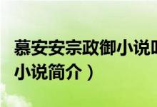 慕安安宗政御小说叫什么名字（慕安安宗政御小说简介）