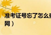 准考证号忘了怎么查中考成绩（准考证号查询网）
