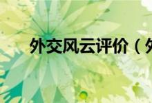 外交风云评价（外交风云评价怎么样）